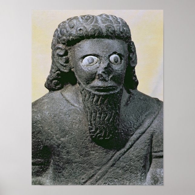 King Hadad, from the Palace at Tell-Halaf, Syria Poster (Front)