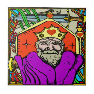 King Hearts Fig Street Studio Ceramic Tile