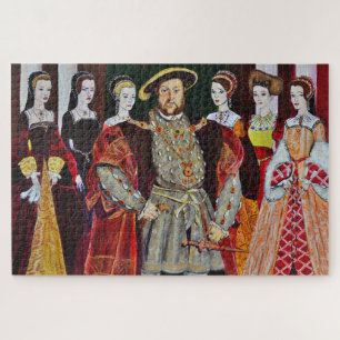 King Henry 8th and 6 his Wives Jigsaw Puzzle