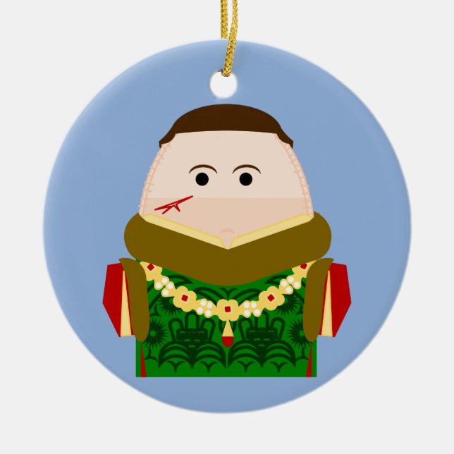 King Henry V of England Ceramic Ornament (Front)