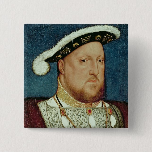 King Henry VIII 15 Cm Square Badge (Front)