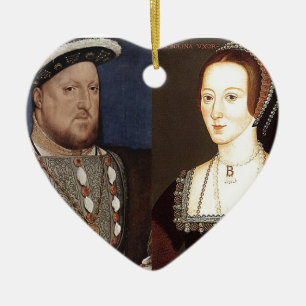 King Henry VIII and Anne Boleyn Ceramic Ornament