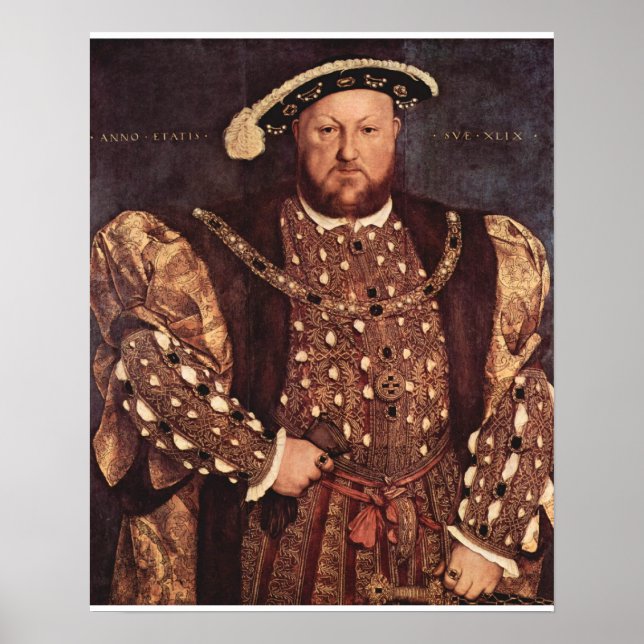 King Henry VIII Canvas Print Poster (Front)