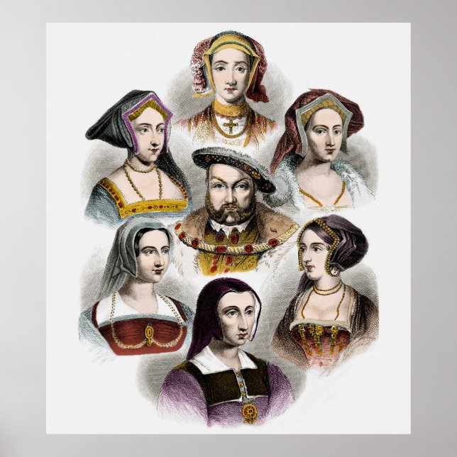 King Henry VIII of England | His Six Wives Poster (Front)