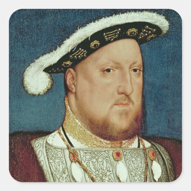 King Henry VIII Square Sticker (Front)