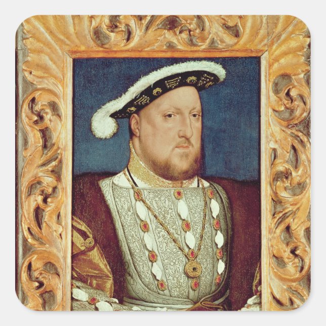 King Henry VIII Square Sticker (Front)