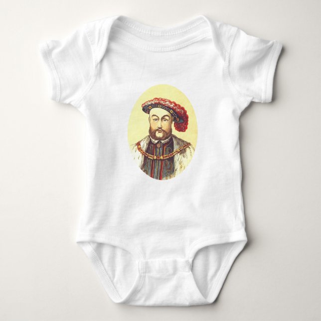 King Henry VIII, the Eight, 8th Baby Bodysuit (Front)