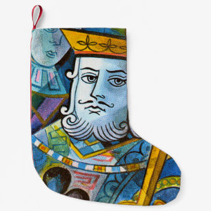 King Holding Sword stock illustration Small Christmas Stocking