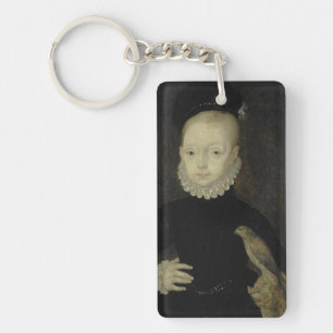 King James VI with Sparrow Hawk - 1574 Key Ring
