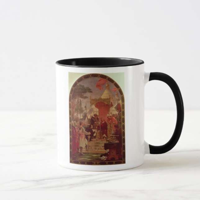 King John Granting the Magna Carta in 1215, 1900 Mug (Right)