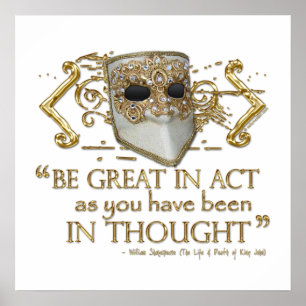 King John Quote (Gold Edition) Poster