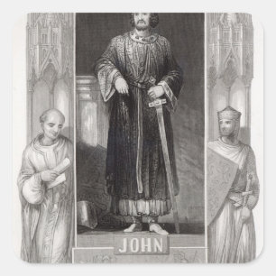 King John Square Sticker