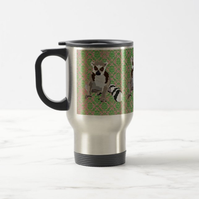 King Julian Damask Travel Mug (Left)