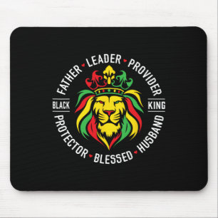 King Juneteenth Fathers Day Leader Provider Protec Mouse Pad