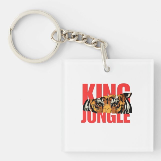 King Jungle – Wild Tiger Power Design Key Ring (Front)