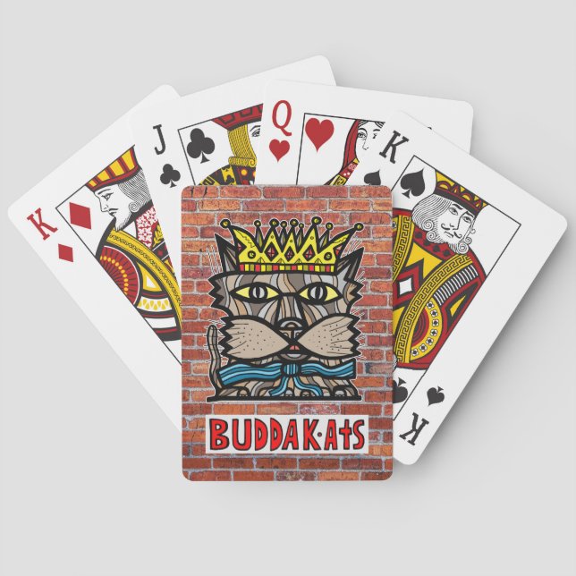 "King Kat" BuddaKats Playing Cards (Back)