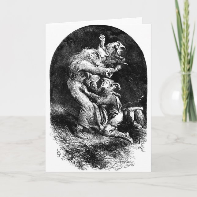King Lear and Fool in a Storm Card (Front)