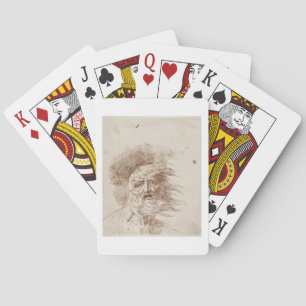 King Lear in the Storm (pen and bistre ink on pape Playing Cards