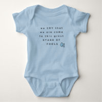King Lear Quote Baby Bodysuit