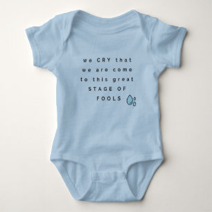 King Lear Quote Baby Bodysuit