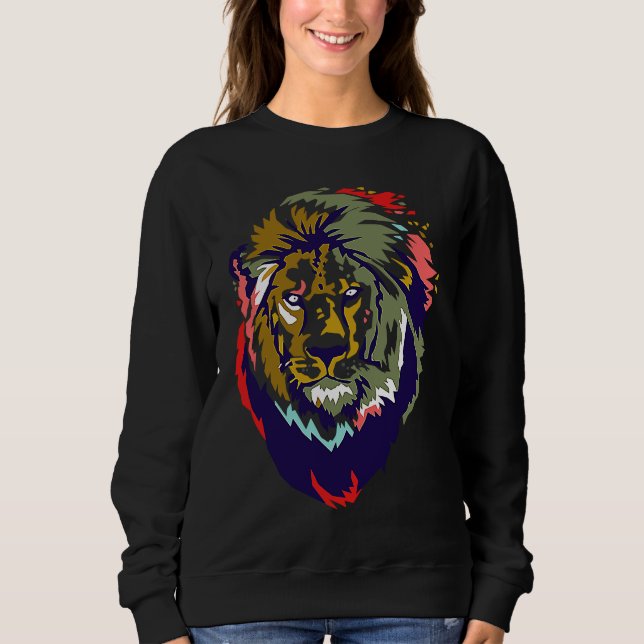 King Lion  Animal Sweatshirt (Front)