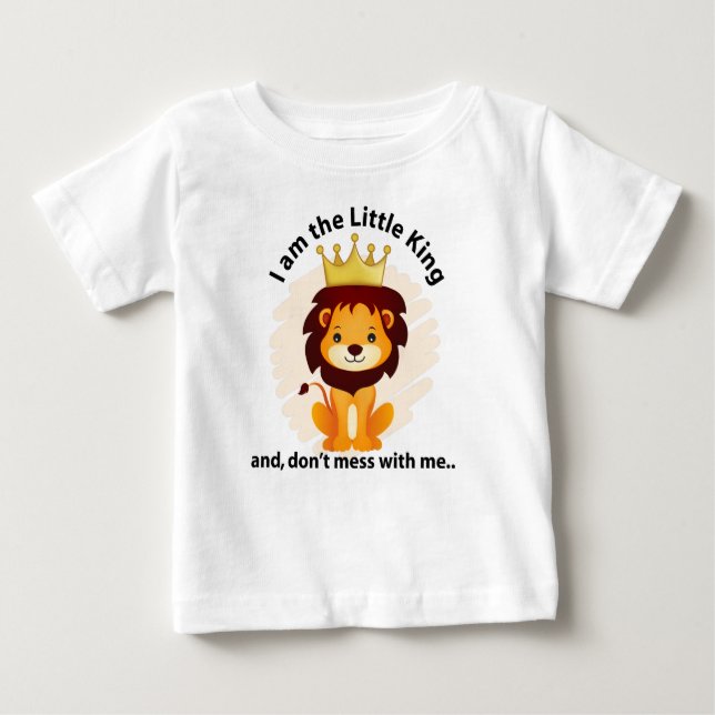 King lion baby fine jersy baby T-Shirt (Front)