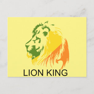 KING LION POSTCARD