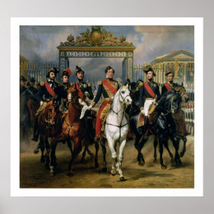 King Louis-Philippe (1773-1850) of France and his Poster