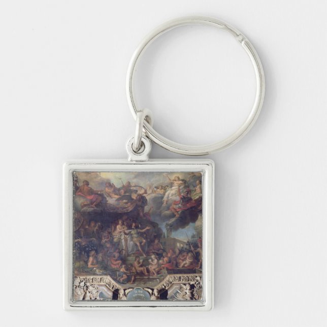 King Louis XIV  Governing Alone Key Ring (Front)