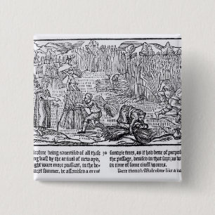 King Malcolm of Scotland 15 Cm Square Badge