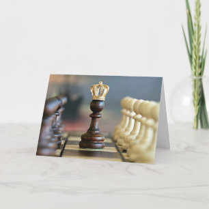 King Me--game of chess Card