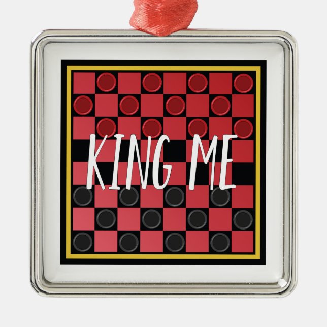 King Me Metal Tree Decoration (Front)