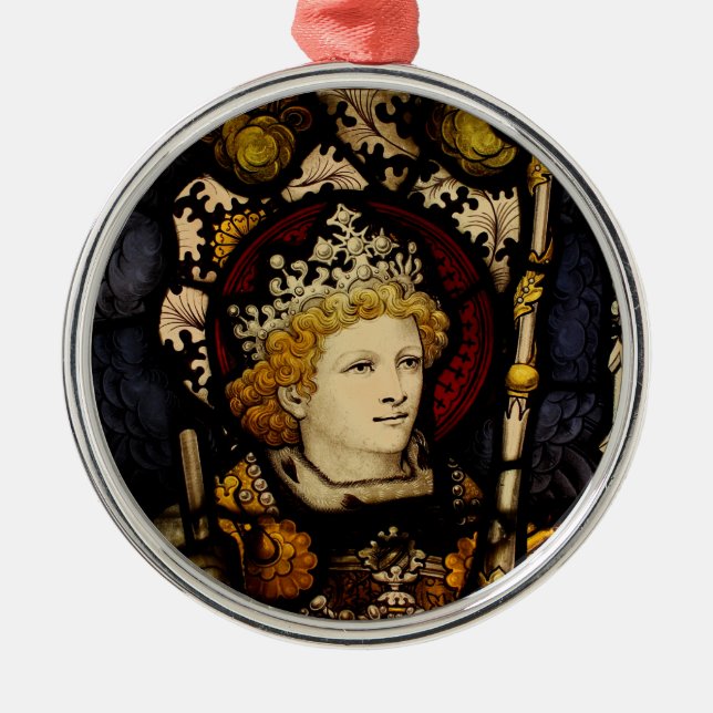 king mediaeval middle ages knight metal ornament (Front)