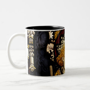 king mediaeval middle ages knight Two-Tone coffee mug