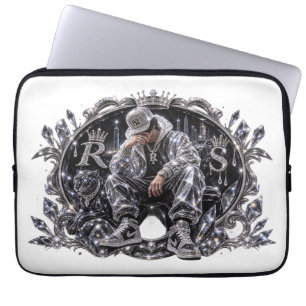 King Mentality Diamond Streetwear Aesthetic Laptop Sleeve
