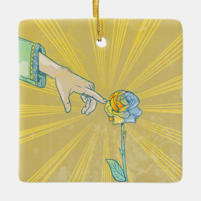 King Midas Golden Touch Ceramic Ornament (Front)