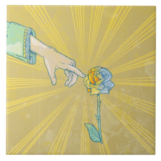 King Midas Golden Touch Ceramic Tile (Front)