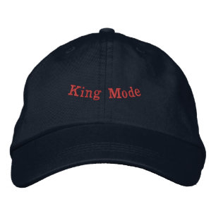 King Mode-Hat Navy Adjustable Royal Attitude Men Embroidered Hat