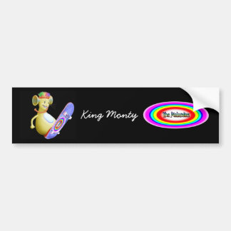 King Monty on Skate Board Bumper Sticker