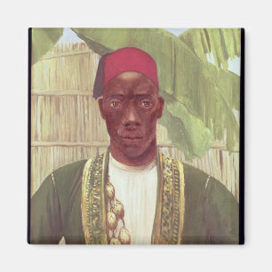 King Mutesa of Buganda, from a photo Magnet