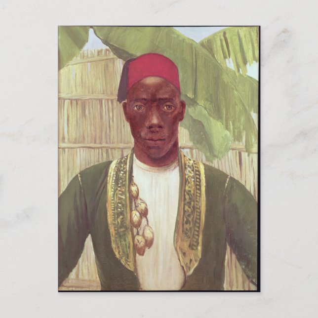King Mutesa of Buganda, from a photo Postcard (Front)