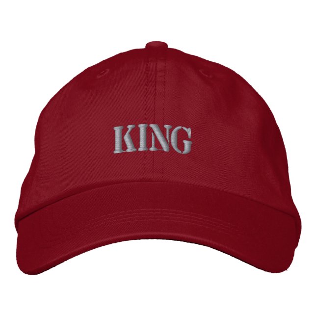 KING Name - Embroidered Hat - Embroidered Cap (Front)