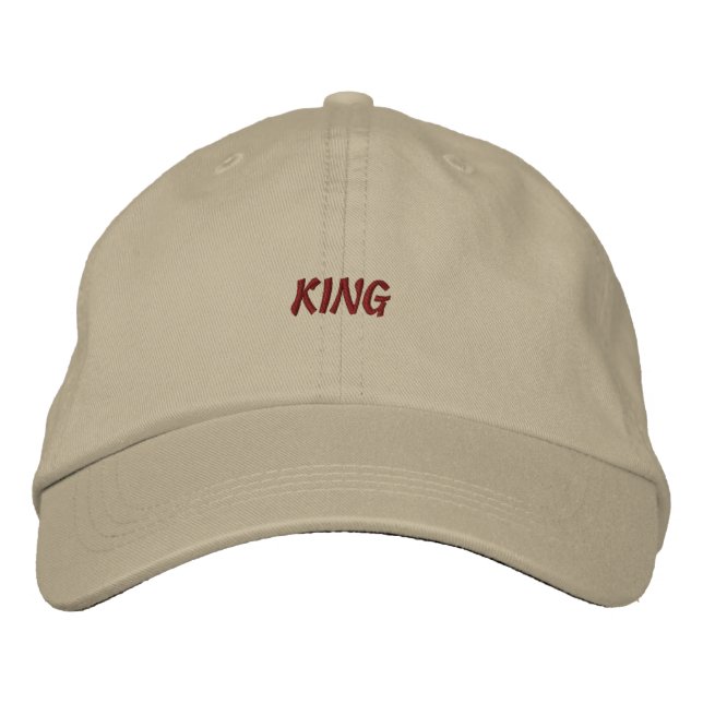 KING Name Printed Embroidered Hat - Cap (Front)
