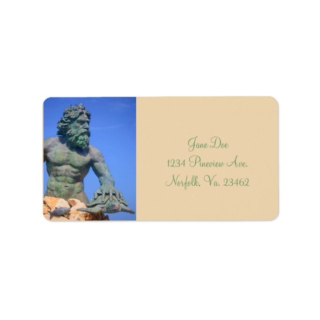 King Neptune by Shirley Taylor Label (Front)