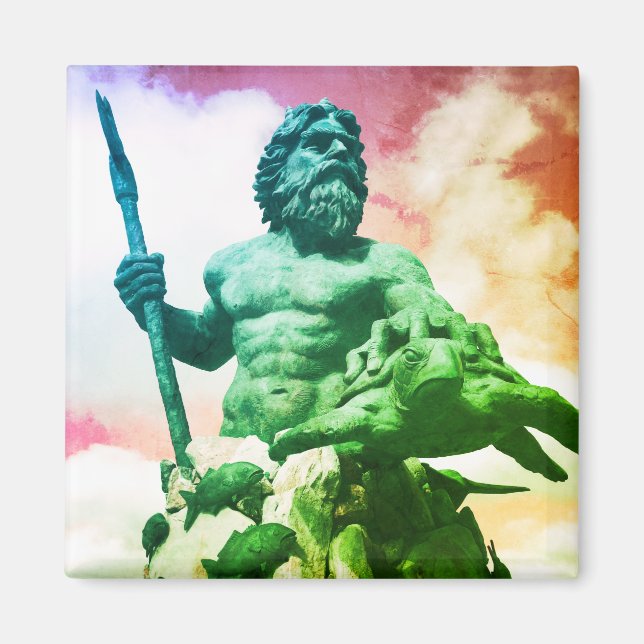 king neptune roman mythology magnet (Front)