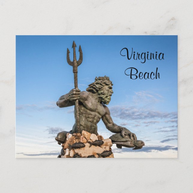 King Neptune Statue Postcard (Front)