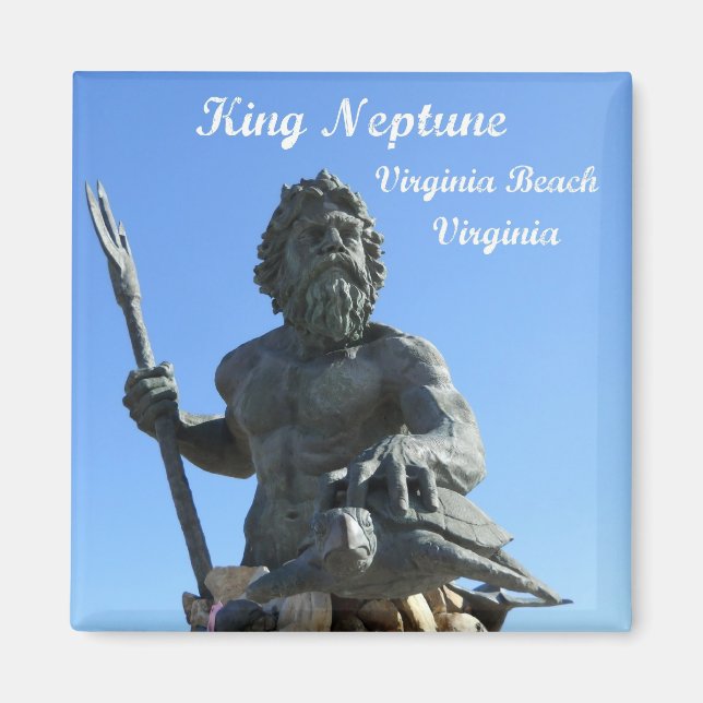 King Neptune, Virginia Beach, Virginia Magnet (Front)