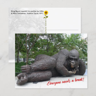 King Nyani takes a break. NYC - H postcard