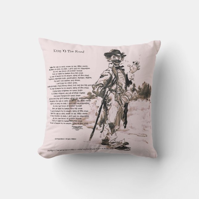 "King 'O The Road" Cushion (Front)