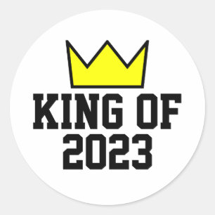 King Of 2023 Classic Round Sticker